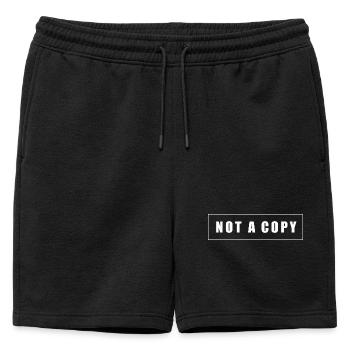 Pas une copie du T-shirt original - Short de survêtement homme premium - noir - Devant - AI Model Male 178 light (178cm)