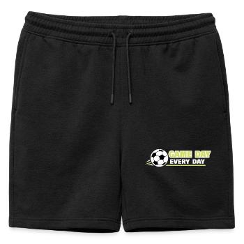 Football_Game jour, tous les jours - Short de survêtement homme premium - noir - Devant - AI Model Male 178 light (178cm)