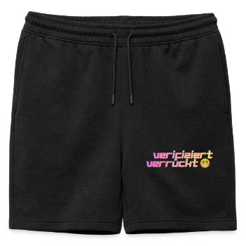 Vérifié de la folie - Short de survêtement homme premium - noir - Devant - AI Model Male 178 light (178cm)