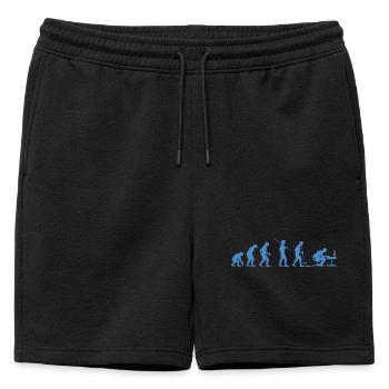 Programmeur Évolution Informaticien Développeur - Short de survêtement homme premium - noir - Devant - AI Model Male 178 light (178cm)