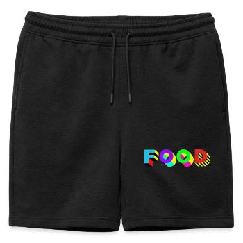 Nourriture savoureuse - Short de survêtement homme premium - noir - Devant - AI Model Male 178 light (178cm)
