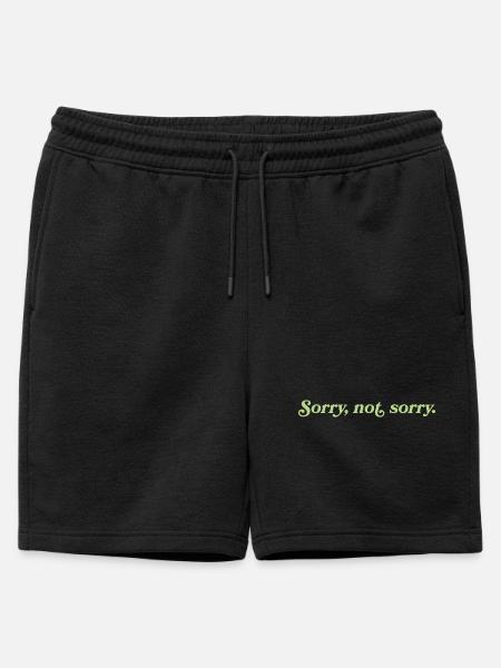 Désolé, pas désolé – Cheeky Attitude - Short de survêtement homme premium - noir