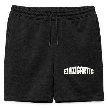 Unique - Short de survêtement homme premium - noir - Devant - AI Model Male 178 light (178cm)