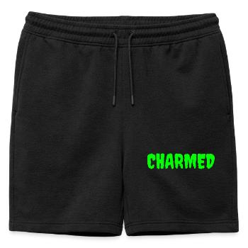 Enchanted Forest Mythical Creature Design - Mens' Premium Organic Sweatshorts - black - Front - AI Model Male 178 light (178cm)