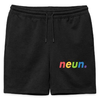9. Geburtstag Geschenk 9 Jahre - Männer Premium Organic Sweatshorts - Schwarz - Vorne - AI Model Male 178 light (178cm)