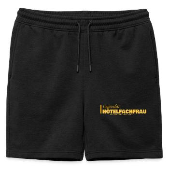 Profession : Directeur d’hôtel - Short de survêtement homme premium - noir - Devant - AI Model Male 178 light (178cm)
