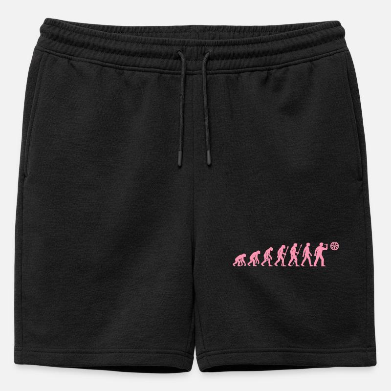 Evolution der Snackzeit - Männer Premium Organic Sweatshorts - Schwarz