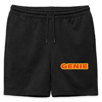 GÉNIE - Short de survêtement homme premium - noir - Devant - AI Model Male 178 light (178cm)