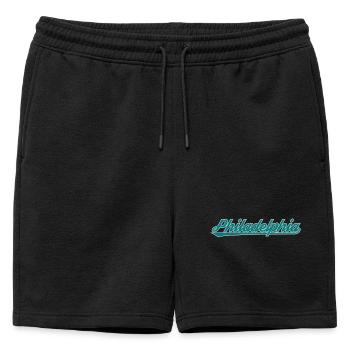 Maillot à lettres Philadelphie – USA City - Short de survêtement homme premium - noir - Devant - AI Model Male 178 light (178cm)