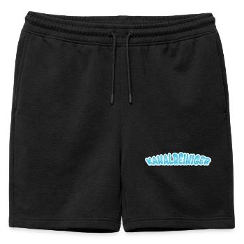 Nettoyant d’égouts comme nettoyant d’égouts - Short de survêtement homme premium - noir - Devant - AI Model Male 178 light (178cm)