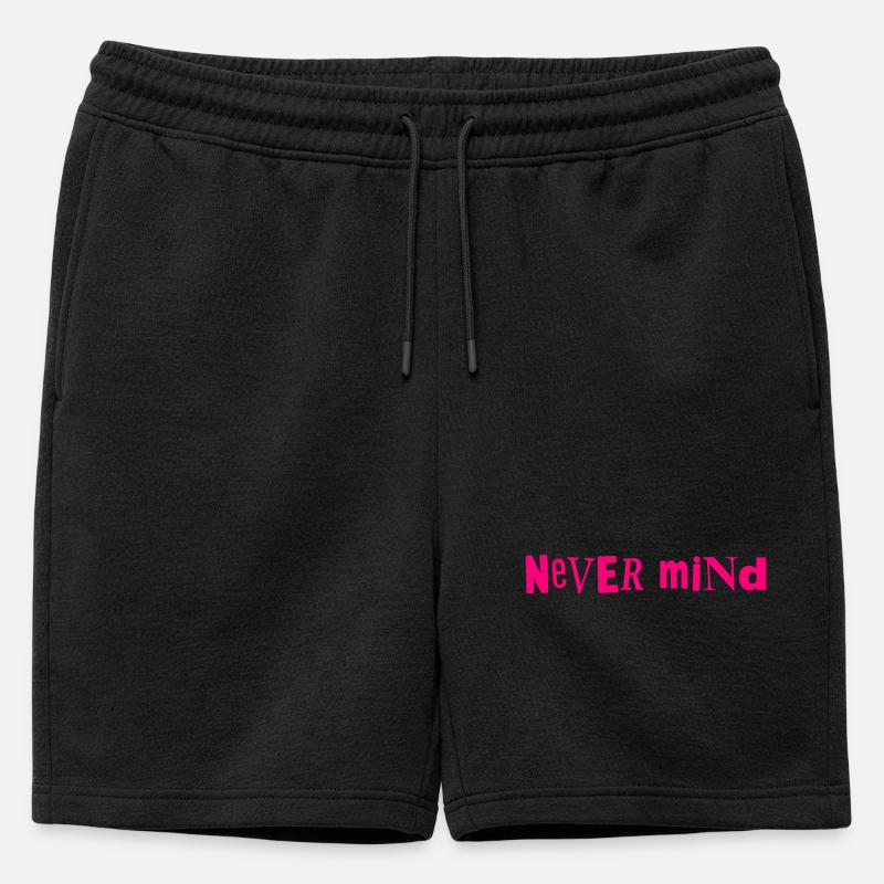 Never mind - Männer Premium Organic Sweatshorts - Schwarz
