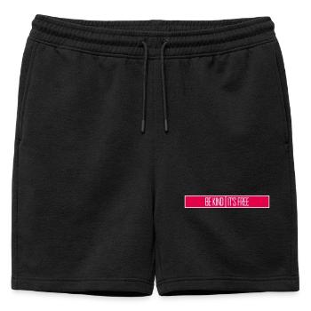 Sois gentil, c’est une déclaration de gentillesse gratuite qui dit - Short de survêtement homme premium - noir - Devant - AI Model Male 178 light (178cm)