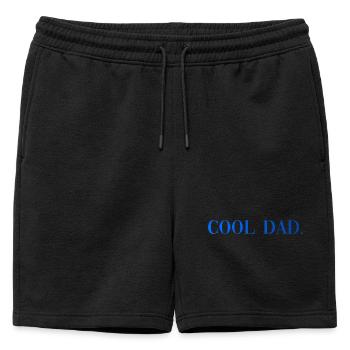Papa cool : Cadeau de paternité - Short de survêtement homme premium - noir - Devant - AI Model Male 178 light (178cm)
