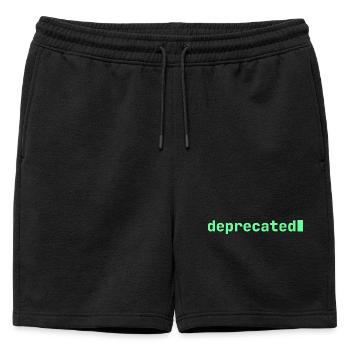 Se sentir déprécié | Humeur du développeur - Short de survêtement homme premium - noir - Devant - AI Model Male 178 light (178cm)
