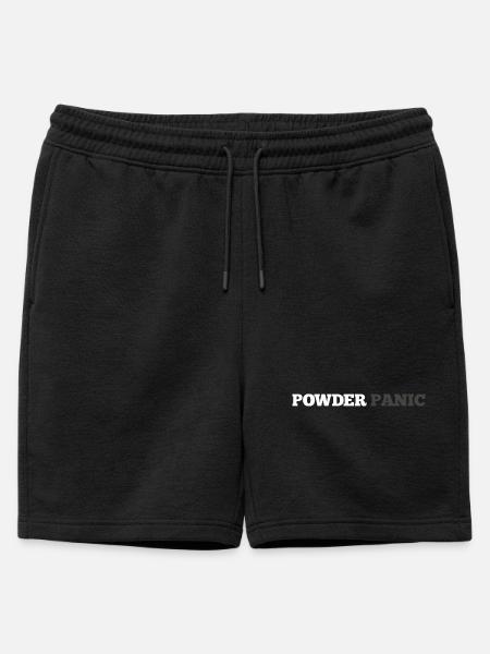 Powder Panic - Männer Premium Organic Sweatshorts - Schwarz