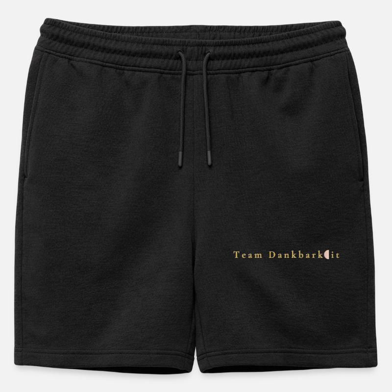 Botschaft - Team Dankbarkeit - Männer Premium Organic Sweatshorts - Schwarz