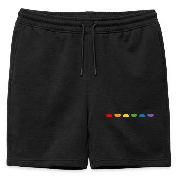 Pépite arc-en-ciel - Short de survêtement homme premium - noir - Devant - AI Model Male 178 light (178cm)