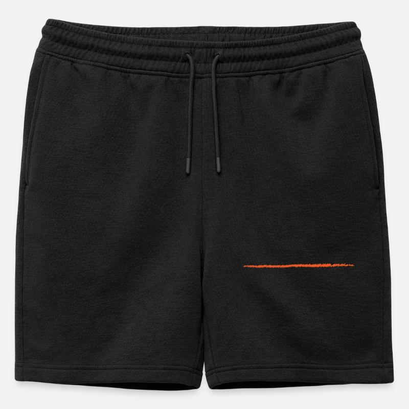 scribbled line | scribbled line - Mens' Premium Organic Sweatshorts - black