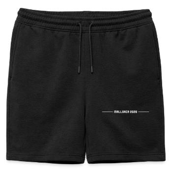 Majorque 2026 - Short de survêtement homme premium - noir - Devant - AI Model Male 178 light (178cm)