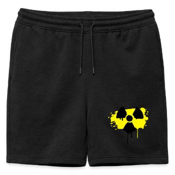 Un signe de radio actif comme un graffiti - Short de survêtement homme premium - noir - Devant - AI Model Male 178 light (178cm)