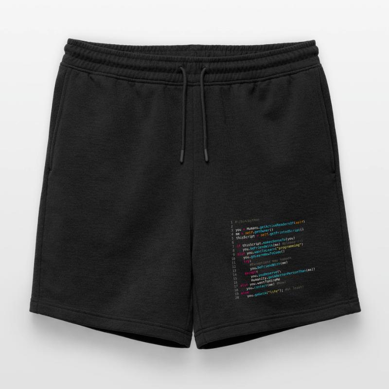 Être amis avec les programmeurs (en Python) Short de survêtement homme premium