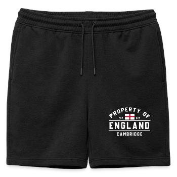 L’emblème de l’Angleterre à Cambridge - Short de survêtement homme premium - noir - Devant - AI Model Male 178 light (178cm)