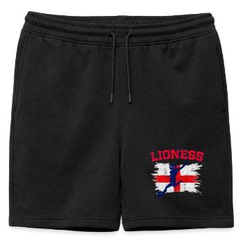 Championnes d’Angleterre de football féminin Lionnes 2025 - Short de survêtement homme premium - noir - Devant - AI Model Male 178 light (178cm)