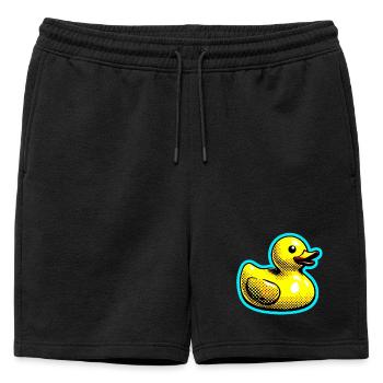 Caneton Canard Canard Canard - Short de survêtement homme premium - noir - Devant - AI Model Male 178 light (178cm)