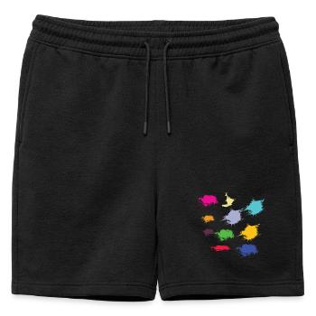 artist - Short de survêtement homme premium - noir - Devant - AI Model Male 178 light (178cm)