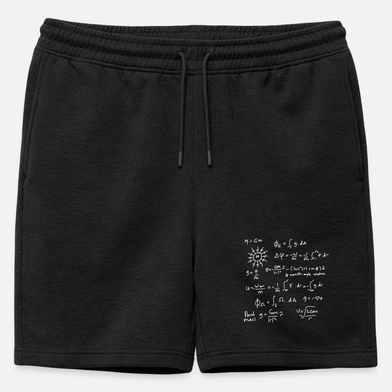 Physics Equations Unleashed - Mens' Premium Organic Sweatshorts - black