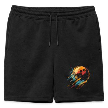 Boule de bowling des années 90 - Short de survêtement homme premium - noir - Devant - AI Model Male 178 light (178cm)