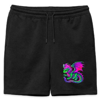 Dragon - Short de survêtement homme premium - noir - Devant - AI Model Male 178 light (178cm)
