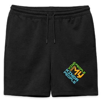 Les gens gentils sont mon genre de gentillesse - Short de survêtement homme premium - noir - Devant - AI Model Male 178 light (178cm)