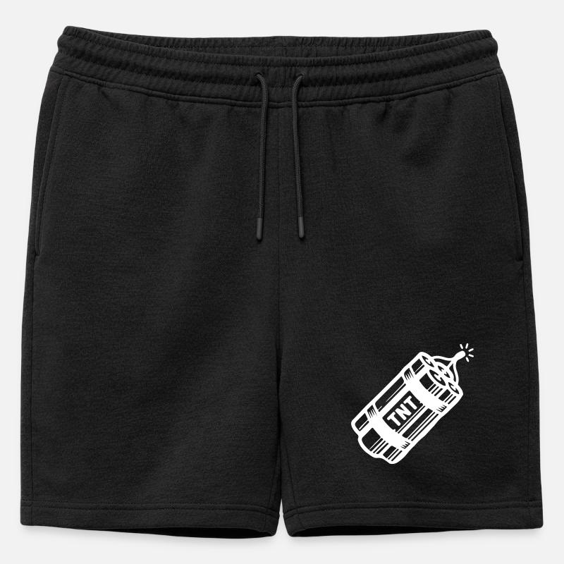 Dynamit Tnt - Männer Premium Organic Sweatshorts - Schwarz