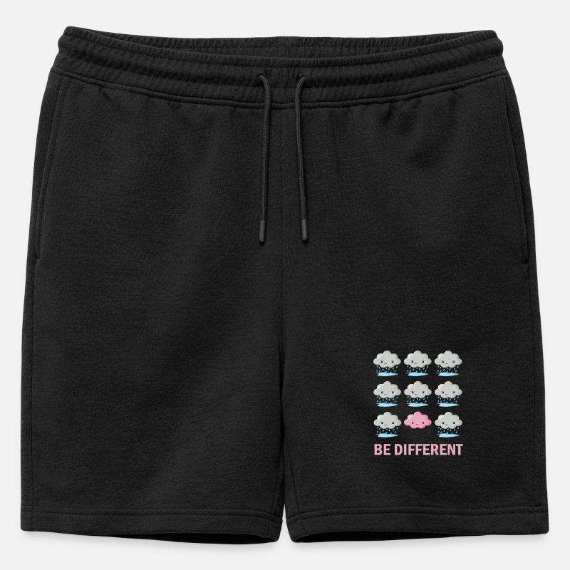 Sei anders - Männer Premium Organic Sweatshorts - Schwarz