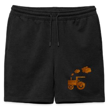tracteur - Short de survêtement homme premium - noir - Devant - AI Model Male 178 light (178cm)