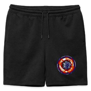Cible folle - Short de survêtement homme premium - noir - Devant - AI Model Male 178 light (178cm)