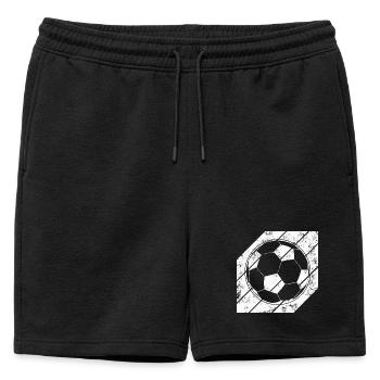 Croquis de football - Short de survêtement homme premium - noir - Devant - AI Model Male 178 light (178cm)