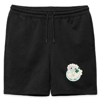 Poulet en soie Lioba, bonheur - Short de survêtement homme premium - noir - Devant - AI Model Male 178 light (178cm)