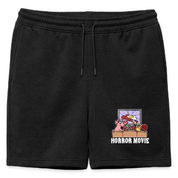 Films Cineaste Movies Movies Cinema Night Déclaration - Short de survêtement homme premium - noir - Devant - AI Model Male 178 light (178cm)