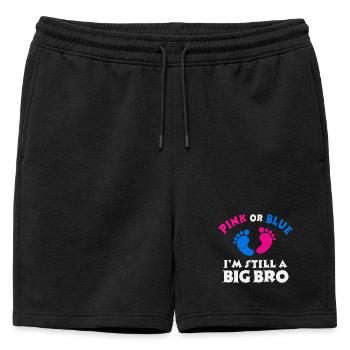 Brother's Heart Proud Big Brother Bro Statement - Mens' Premium Organic Sweatshorts - black - Front - AI Model Male 178 light (178cm)
