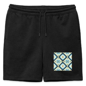 Tuiles Andalouses 13 - Short de survêtement homme premium - noir - Devant - AI Model Male 178 light (178cm)