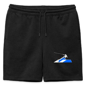 Wakeboard, Cascade, Kitesurfeur, Sports nautiques, Wakesurf - Short de survêtement homme premium - noir - Devant - AI Model Male 178 light (178cm)