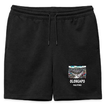Ville d'Olongapo, Philippines, Asie du Sud-Est - Short de survêtement homme premium - noir - Devant - AI Model Male 178 light (178cm)