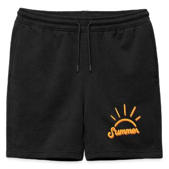 Sommer - Été - Short de survêtement homme premium - noir - Devant - AI Model Male 178 light (178cm)