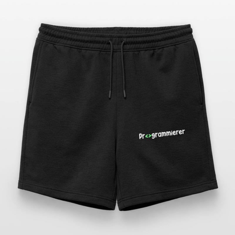 Programmer, Geek, Scripting, Code, Nerd Mens' Premium Organic Sweatshorts