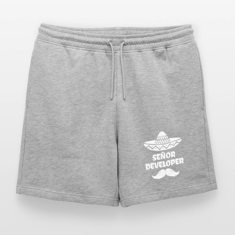 Developer Statement Code Informatik Geek Skripting Männer Premium Organic Sweatshorts