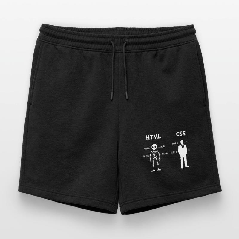 Code Css C++ Php Java Developer Code Scripting Mens' Premium Organic Sweatshorts