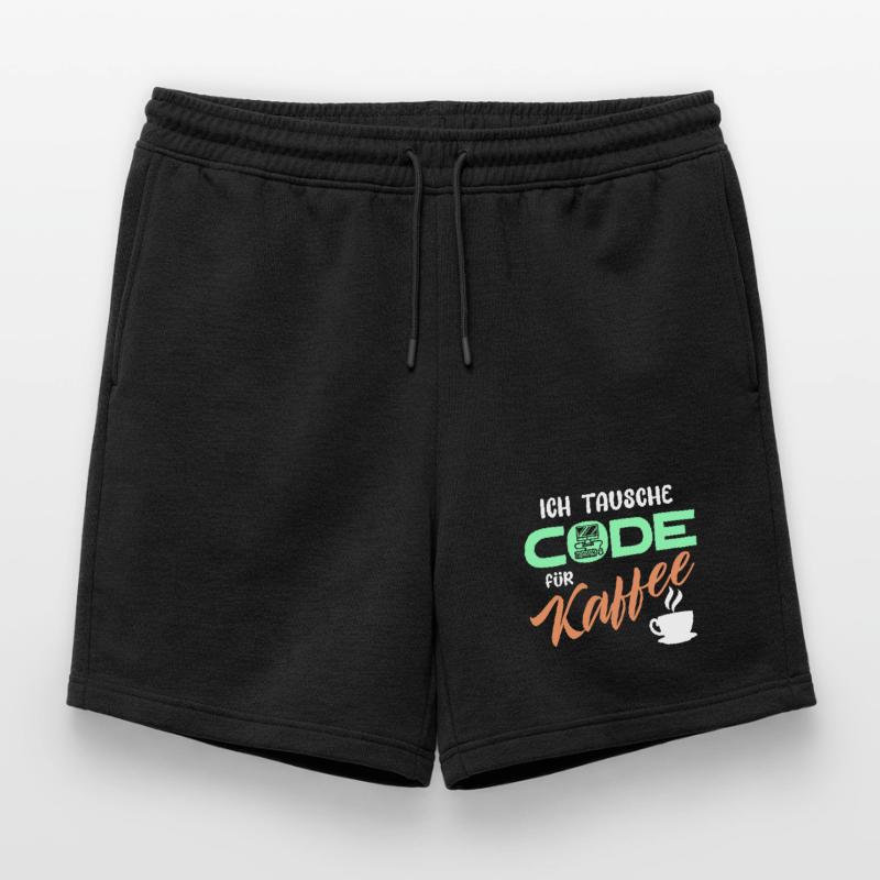 Code Developer Statement Programmer Computer Mens' Premium Organic Sweatshorts