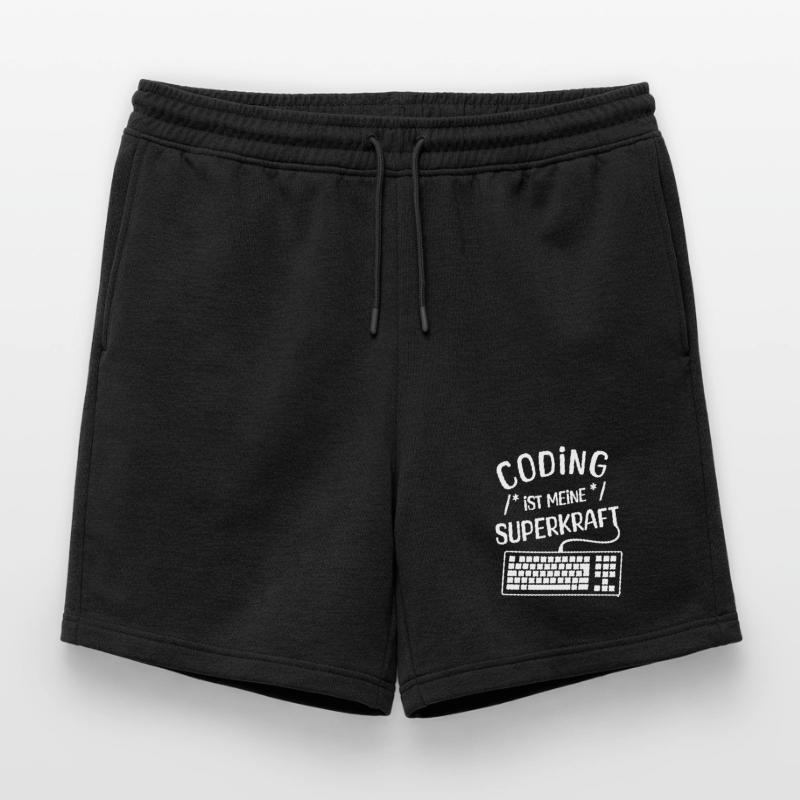 Code Scripting Statement Computergeek Developer Mens' Premium Organic Sweatshorts